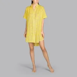 Caftan QUANT Yellow Andres Sarda Swimwear